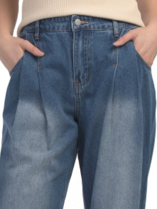 NEW SUNDAY EDITION Balloon Jeans In denim for women 2t1 - Picture 4 of 5